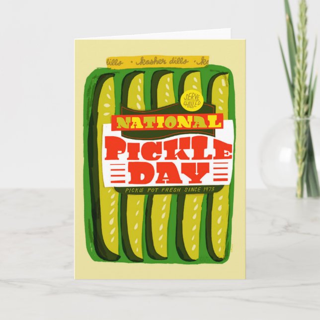 National Pickle Day November 14 Karte (Vorderseite)
