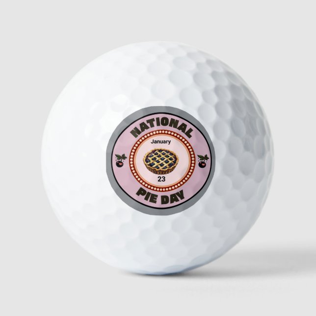 National Pie Day Cherry Pie Golfball (Vorderseite)
