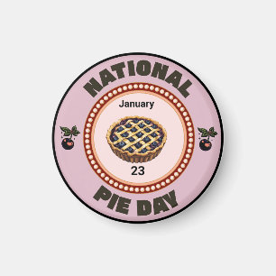 National Pie Day Cherry Pie Magnet