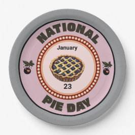 National Pie Day Cherry Pie Pappteller