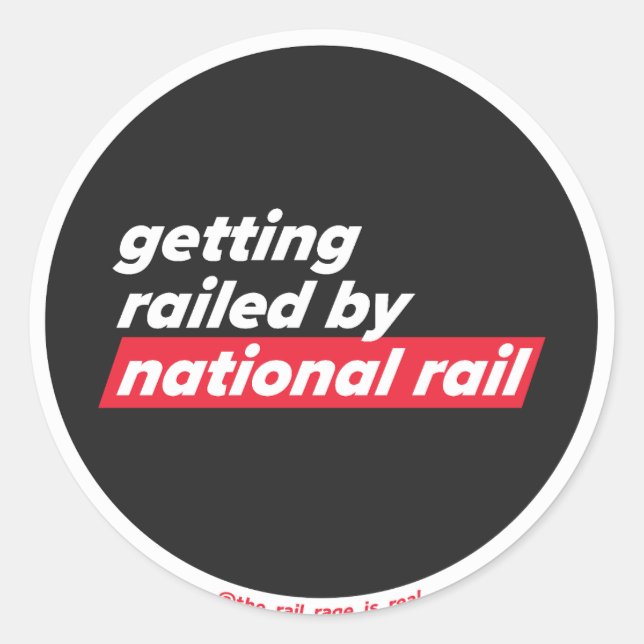 National Rail - autocollant (Devant)