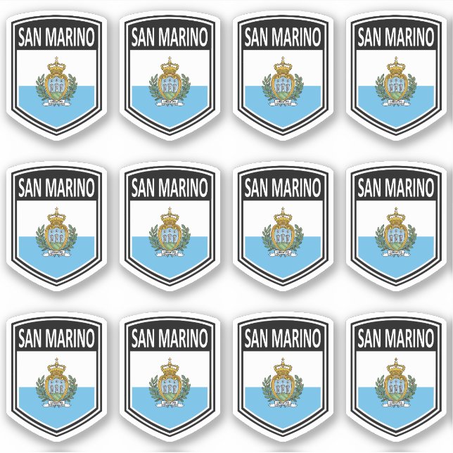 National - San Marino Aufkleber (Vorderseite)