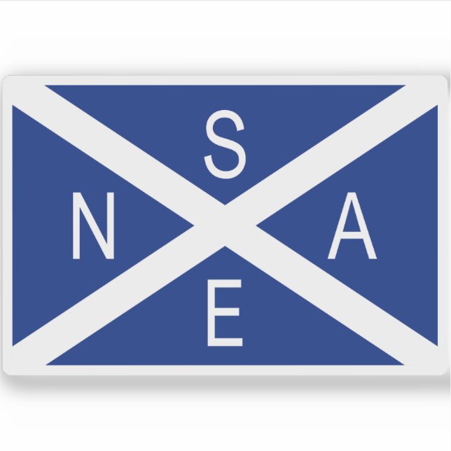 National Scottish Antarktic Expeditions Flag Aufkleber (Vorderseite)