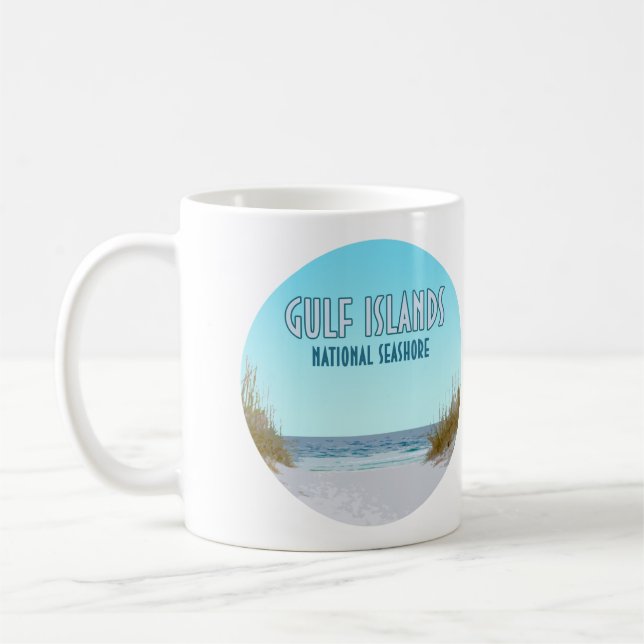 National Seashore Mississippi Florida Kaffeetasse (Links)