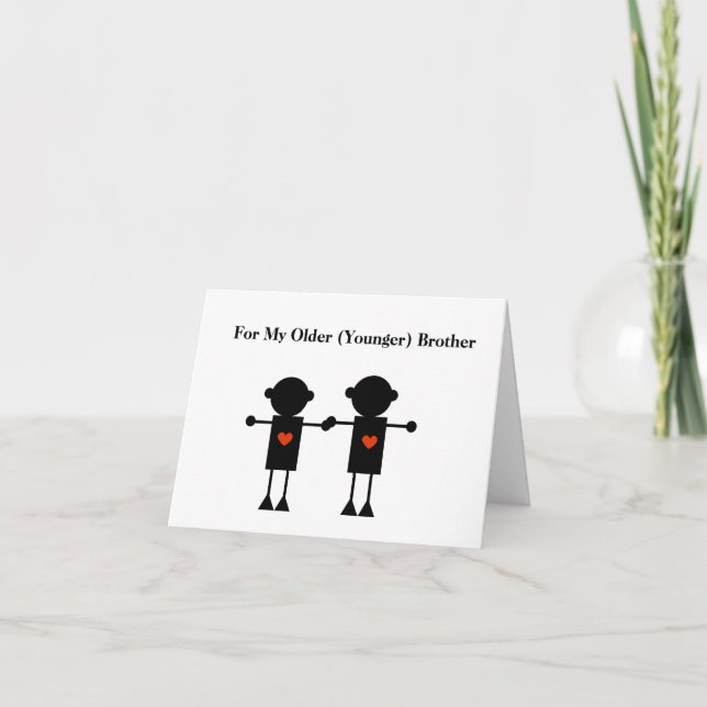 National Siblons Day Brothers Card Karte (Vorderseite)