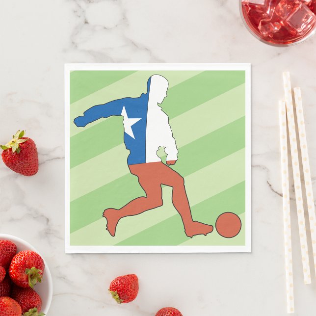 National Soccer Player Paper Napkins Serviette (Von Creator hochgeladen)