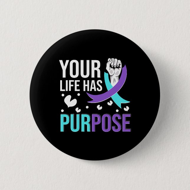 National Suicide Prevention Awareness Month Warrio Button (Vorderseite)