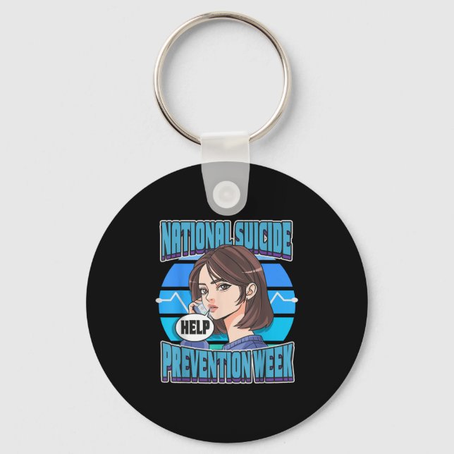 National Suicide Prevention Week Suprt Mental Heal Schlüsselanhänger (Vorderseite)