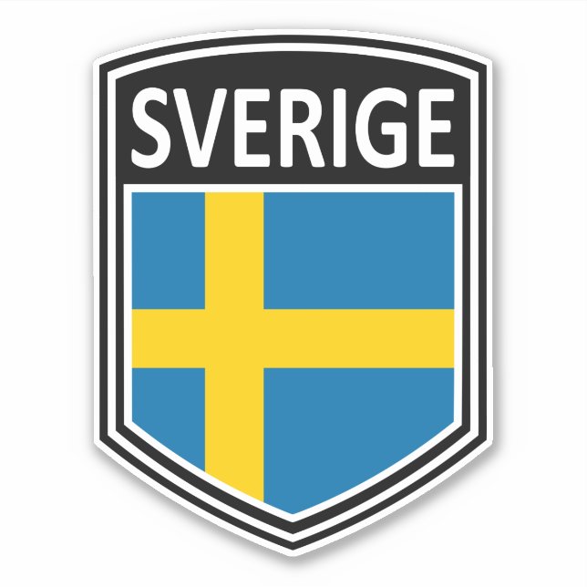 national - Sverige Aufkleber (Vorderseite)