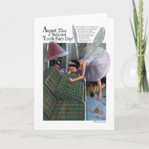National Tooth Fairy Day Card Feiertagskarte