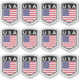 National - USA Aufkleber