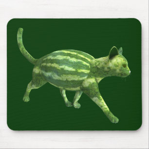 National Watermelon Day Cat Mousepad