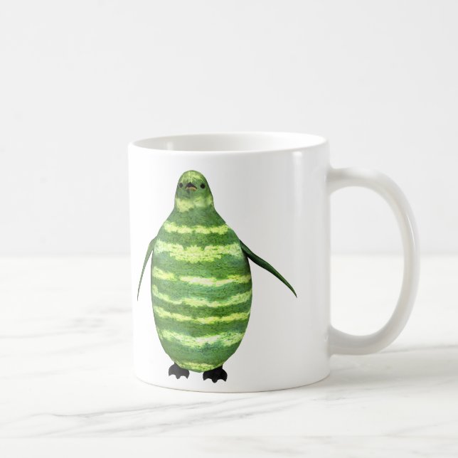 National Watermelon Day Penguin Kaffeetasse (Rechts)