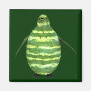 National Watermelon Day Penguin Magnet