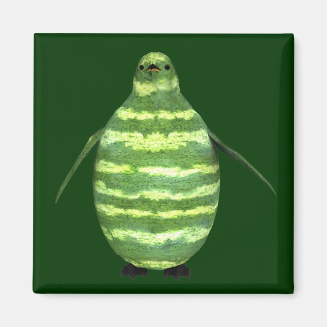 National Watermelon Day Penguin Magnet (Vorne)
