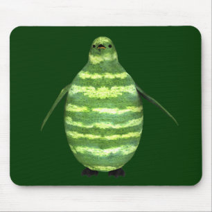 National Watermelon Day Penguin Mousepad