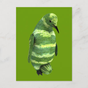 National Watermelon Day Penguin Postkarte