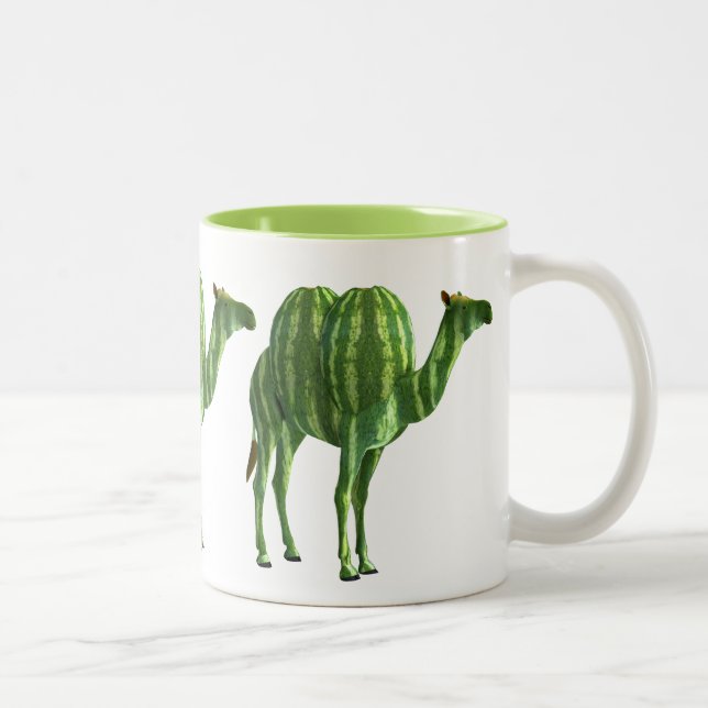 National Watermelone Day Dromedary Zweifarbige Tasse (Rechts)