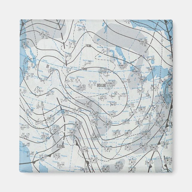 National Weather Map Magnet (Vorne)