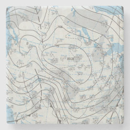 National Weather Map Steinuntersetzer