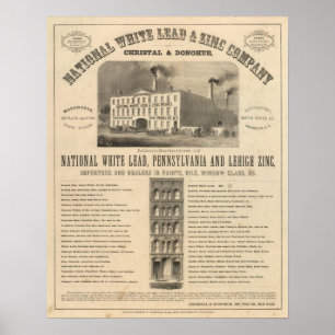 National White Lead und Zinc Company Poster