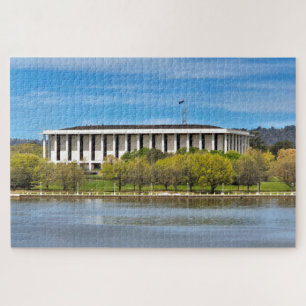 Nationalbibliothek, Canberra, Australien, am Lake