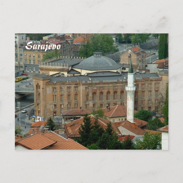 Nationalbibliothek Postkarte (Vorderseite)