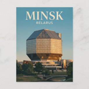 Nationalbibliothek von Belarus Belarus Postkarte
