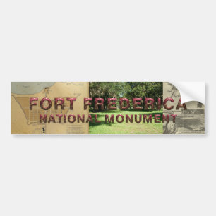 Nationaldenkmal ABH Fort Frederica Autoaufkleber