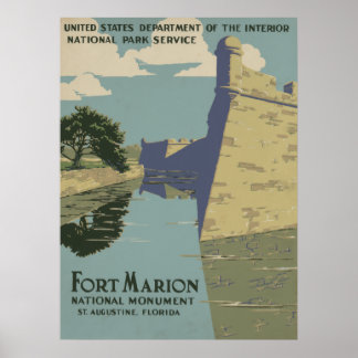 Nationaldenkmal Fort Marion Poster
