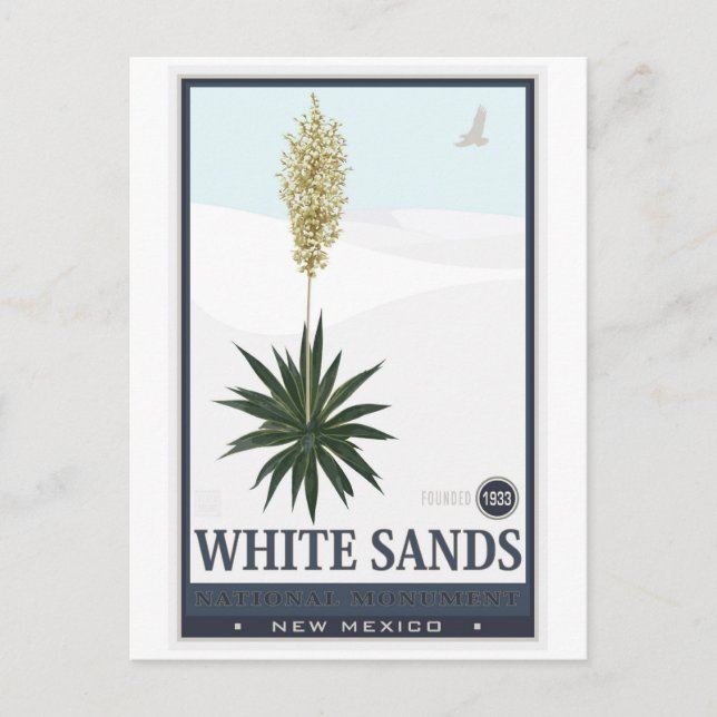 Nationaldenkmal für Weißsand 3 Postkarte (Vorderseite)