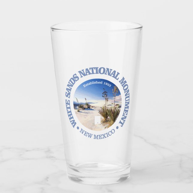 Nationaldenkmal für Weißsand Glas (Vorderseite)