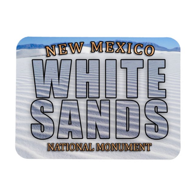 Nationaldenkmal-Magnet für Weißsand Magnet (Horizontal)