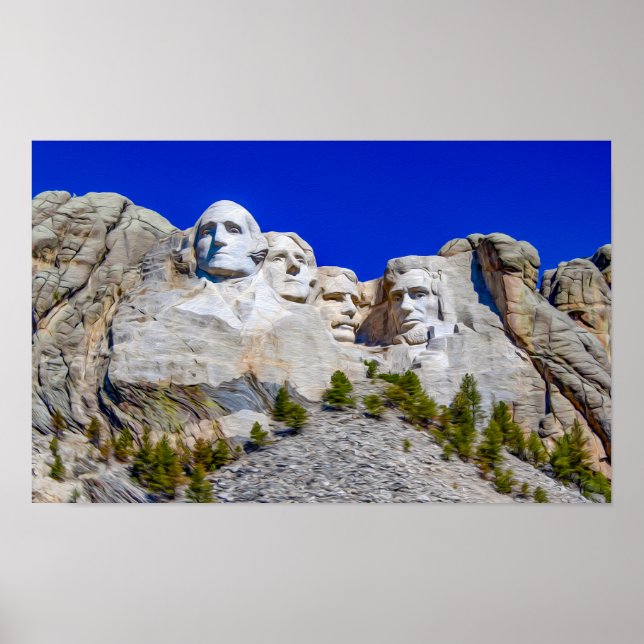 Nationaldenkmal Mount Rushmore Poster (Vorne)