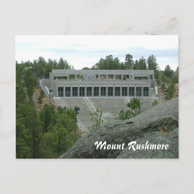 Nationaldenkmal Mount Rushmore Postkarte (Vorderseite)
