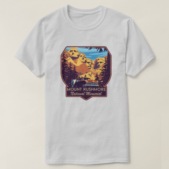 Nationaldenkmal Mount Rushmore T-Shirt (Design vorne)