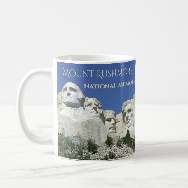 Nationaldenkmal Mount Rushmore, zwei Jahreszeiten Kaffeetasse (Links)