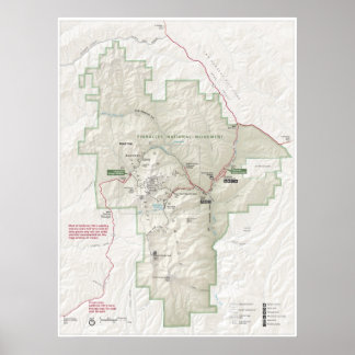 Nationaldenkmal Pinnacles Poster