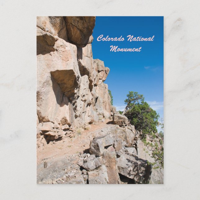 Nationaldenkmal von Colorado Postkarte (Vorderseite)