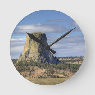 Nationaldenkmal von Devils Tower Runde Wanduhr