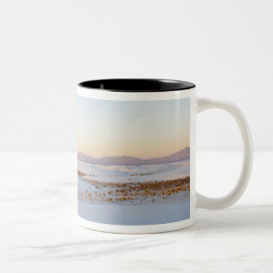 Nationaldenkmal weißer Sand, transversale Dünen Zweifarbige Tasse