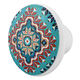 Nationale Amerikanische Ureinwohner Navajo Mosaic Keramikknauf