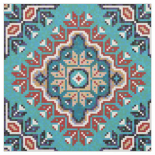 Nationale Amerikanische Ureinwohner Navajo Mosaic Stoff