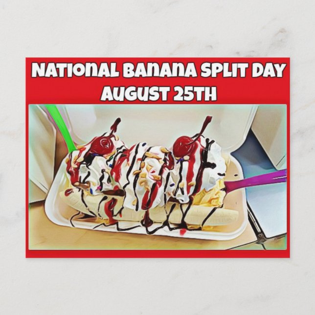 Nationale Bananenfeiertage Postkarte (Vorderseite)