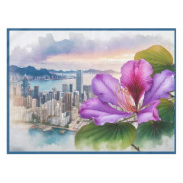 Nationale Blume Bauhinia (Hongkong) | Tischdecke