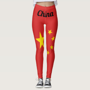 Nationale China-Flagge anpassen Leggings