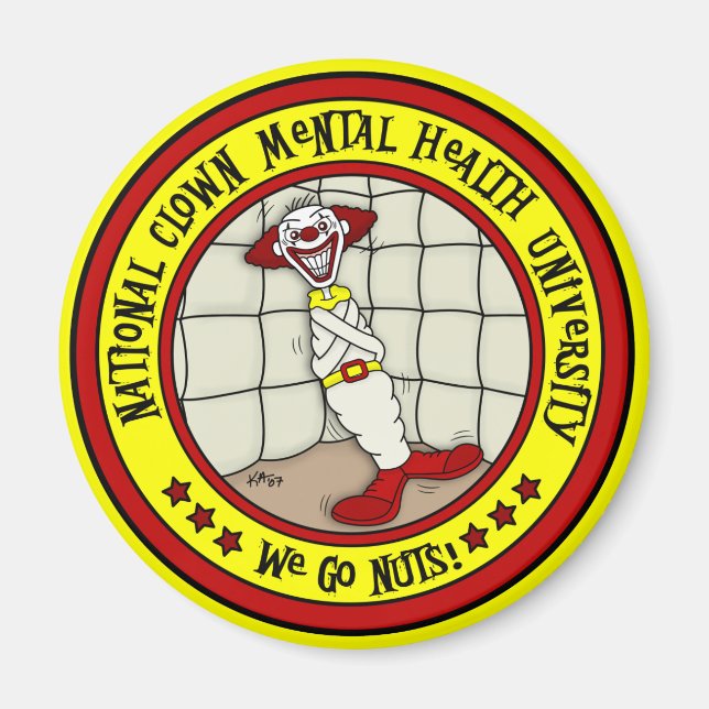Nationale Clown-Universität für psychische Gesundh Magnet (Vorne)