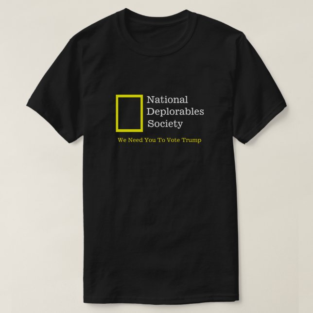 Nationale Deplorables Gesellschaft T-Shirt (Design vorne)
