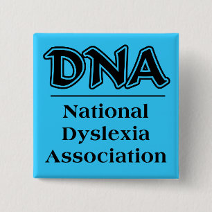 Nationale Dyslexie-Vereinigung Lustiger Button Hum