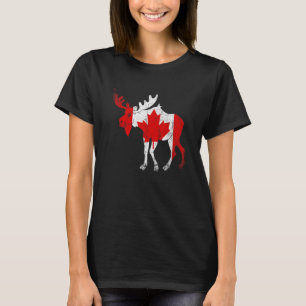 Nationale Elche kanadische Fahne Ahornleaf kann T-Shirt